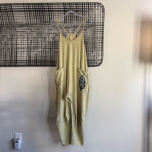 Free people hot shot logo onesie moss